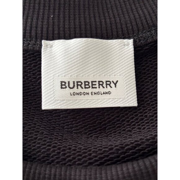 Burberry Womens Medium Black Crewneck Sweatshirt With Tags - Picture 3 of 8
